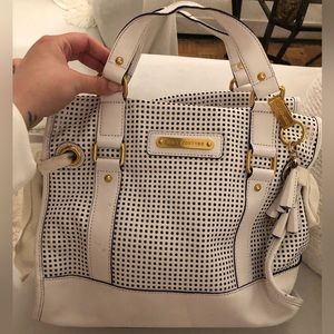 Juicy couture leather perforated purse